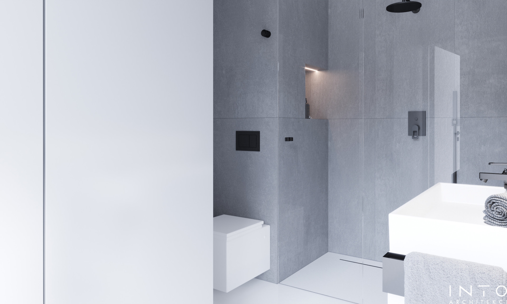 Minimalistyczne mieszkanie 55 m² Warszawa